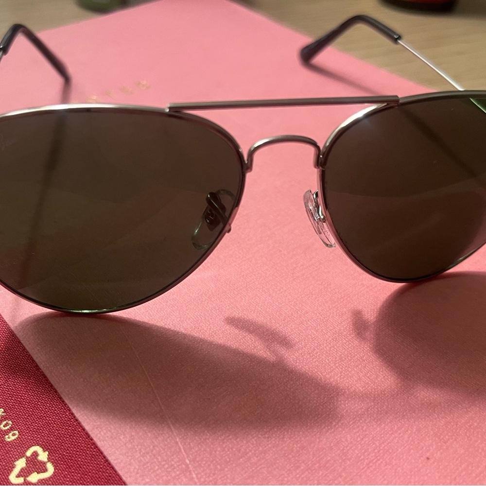 Ray-Ban Aviator Sunglasses - Metallic Frame with Dark Lenses